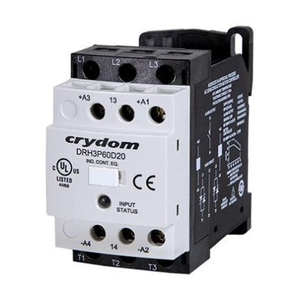 BEI Sensors DRH Series DIN Rail Mount Solid State Contactors DRH3P60D20R
